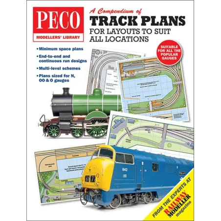 Peco Track Plans for Layouts to Suit all Locations All Gauges PM-202