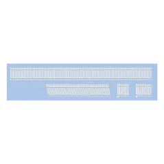 Ratio GWR Station Fencing, White N Gauge 243