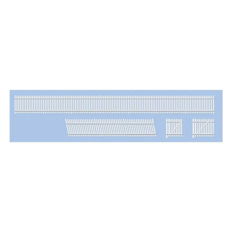 Ratio GWR Station Fencing, White N Gauge 243