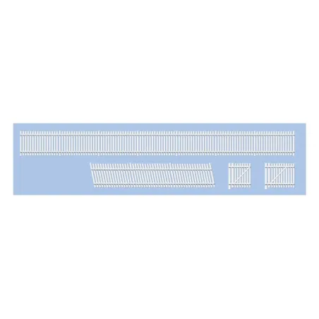 Ratio GWR Station Fencing, White N Gauge 243