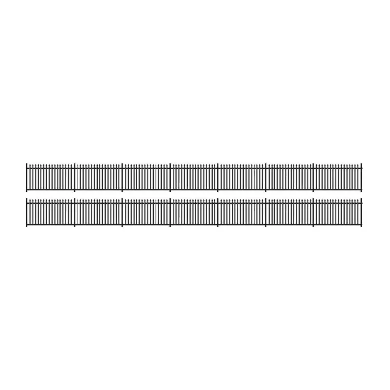 Ratio GWR Spear Fencing, Black, Straights N Gauge 245