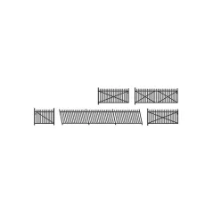 Ratio GWR Spear Fencing, Black, Ramps & Gates N Gauge 246