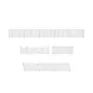Ratio GWR Station Fencing, White, (inc. gates & ramps) OO/HO Gauge 420