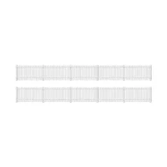 Ratio GWR Station Fencing, White (straight only) OO/HO Gauge 421