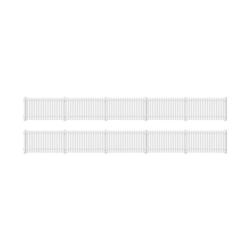 Ratio GWR Station Fencing, White (straight only) OO/HO Gauge 421