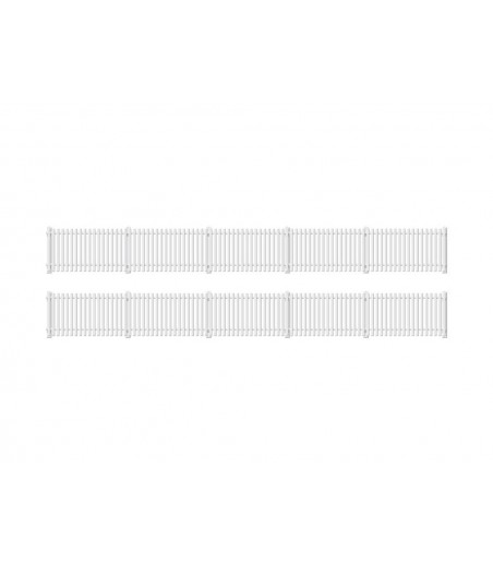 Ratio GWR Station Fencing, White (straight only) OO/HO Gauge 421