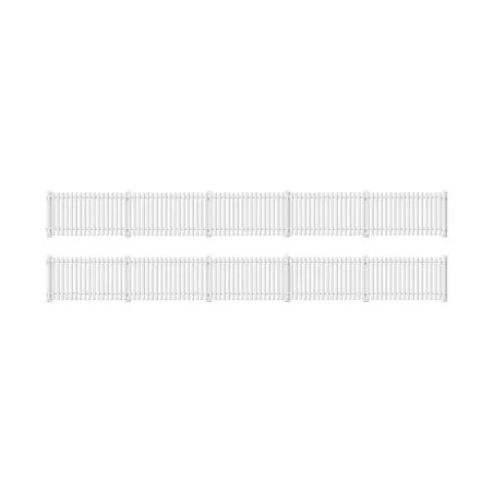 Ratio GWR Station Fencing, White (straight only) OO/HO Gauge 421
