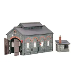 Ratio Engine Shed, inc. Hut (176mm x 90mm x 120mm) OO/HO Gauge 522