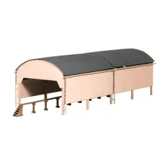 Ratio Carriage Shed (320mm x 105mm) OO/HO Gauge 527
