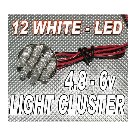 12 LED Cluster - WHITE