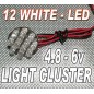 12 LED Cluster - WHITE
