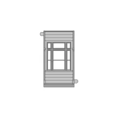 Ratio 4 x Window Panels OO/HO Gauge GJ02