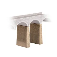 Ratio Two Stone Piers N Gauge 254