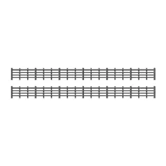 Ratio Lineside Fencing, Black (4 bar) OO/HO Gauge 425