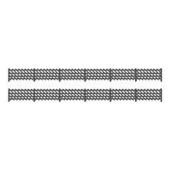 Ratio LMS (MR) Station Fencing, Black OO/HO Gauge 427
