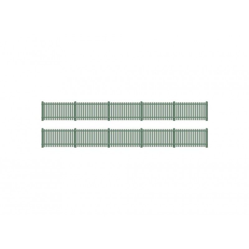 Ratio Picket fencing, green (straight only) OO/HO Gauge 431