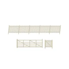 Ratio SR Precast Concrete Pale Fencing (gates & ramps) OO/HO Gauge 432A