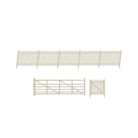 Ratio SR Precast Concrete Pale Fencing (gates & ramps) OO/HO Gauge 432A