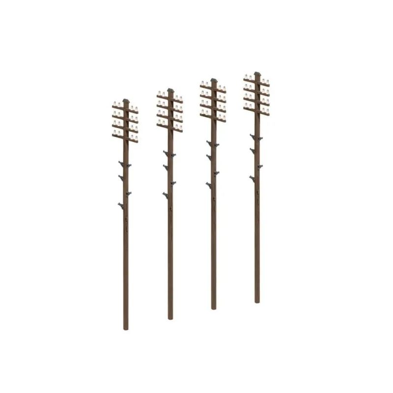 Ratio Telegraph Poles (16 per pack) OO/HO Gauge 452