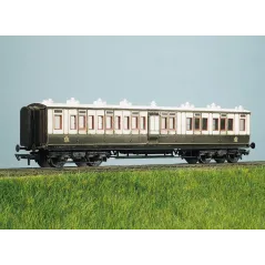 Ratio LMS (Ex LNWR) 50ft Arc Roof Corridor Brk Comp All Gauges 733