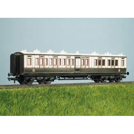 Ratio LMS (Ex LNWR) 50ft Arc Roof Corridor Brk Comp All Gauges 733