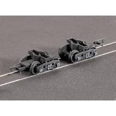 Ratio Pr. GWR Plate Wagon Bogies, (spoked wheels) All Gauges 126