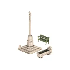 WILLS KITS Village Scene, Bench, Horse Trough & Village Cross OO/HO Gauge SS72