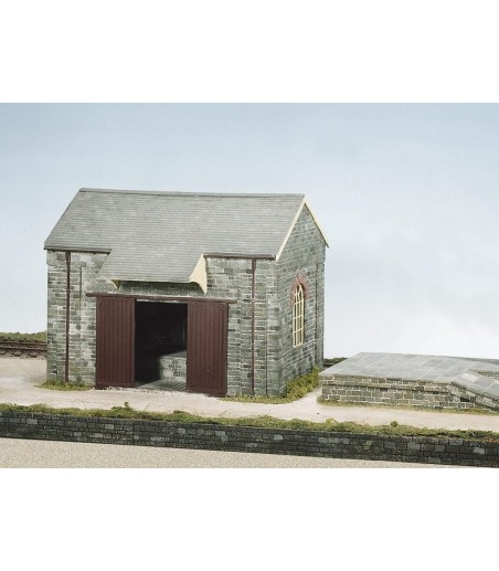 WILLS KITS Stone Goods Shed, Bank & Crane OO/HO Gauge CK15