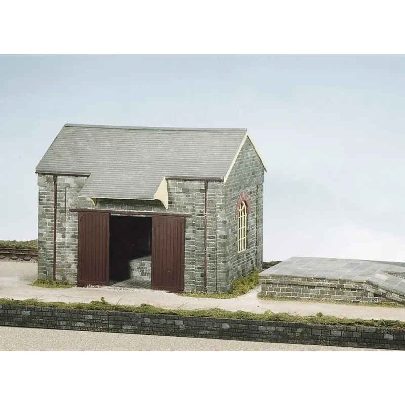 WILLS KITS Stone Goods Shed, Bank & Crane OO/HO Gauge CK15