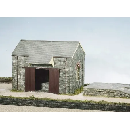 WILLS KITS Stone Goods Shed, Bank & Crane OO/HO Gauge CK15