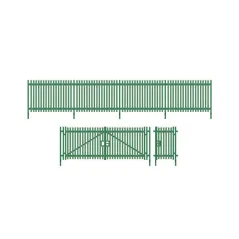 WILLS KITS Modern Palisade Fencing with Gates (1460mm) OO Gauge SSM316