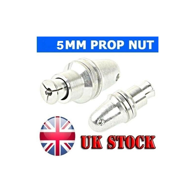 5mm Prop Nut Adapter (Silver) 