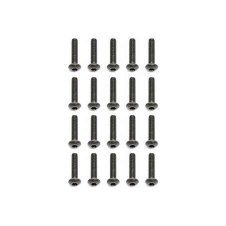 Team Associated M3 X 14 Button Head Hex Screws (10)