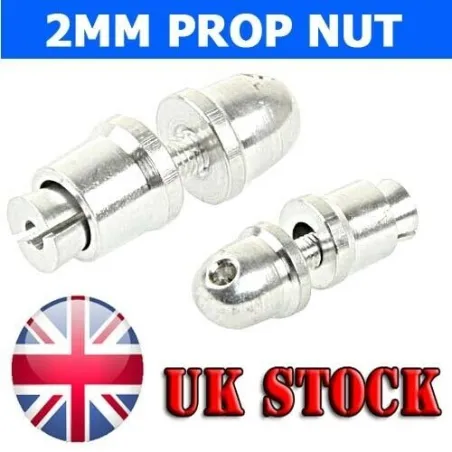2mm Prop Nut Adaptor (Silver)