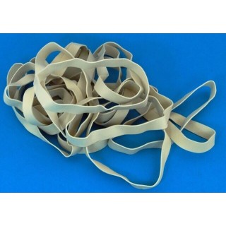 5" White Rubber Wing Bands Width 10mm