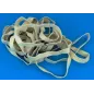 5" White Rubber Wing Bands Width 10mm