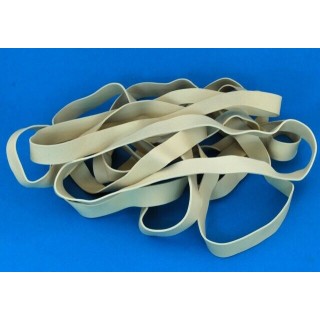 7" White Rubber Wing Bands Width 13mm