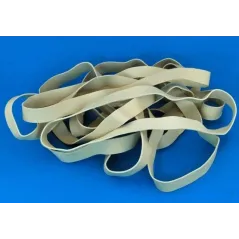 7" White Rubber Wing Bands Width 13mm