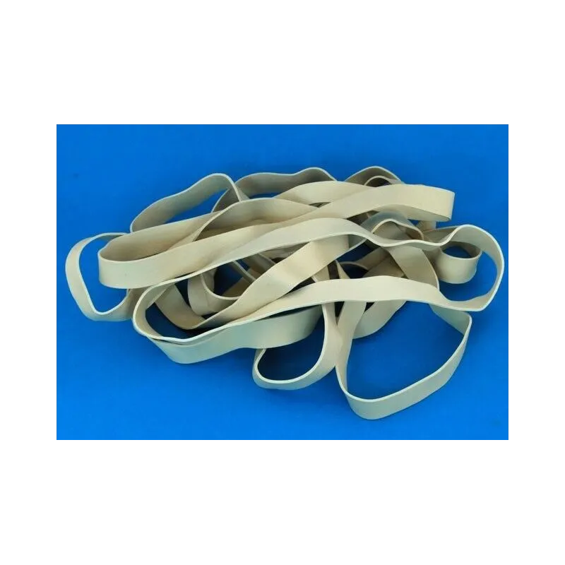7" White Rubber Wing Bands Width 13mm