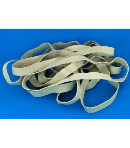 7" White Rubber Wing Bands Width 13mm