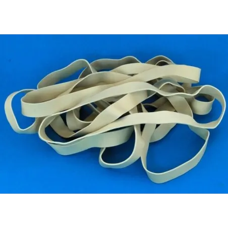 7" White Rubber Wing Bands Width 13mm