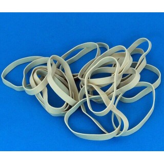 4" White Rubber Wing Bands Width 6mm