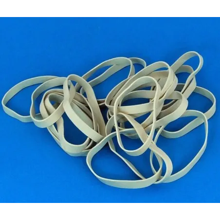 4" White Rubber Wing Bands Width 6mm