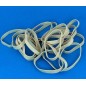 4" White Rubber Wing Bands Width 6mm