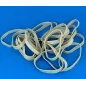 4" White Rubber Wing Bands Width 6mm 4" White Rubber Wing Bands Width 6mm