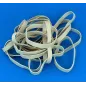 3" White Rubber Wing Bands Width 6mm