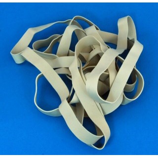 8" White Rubber Wing Bands Width 13mm