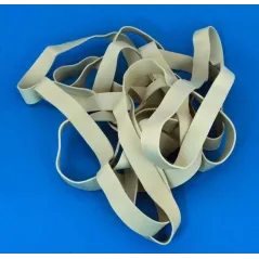 8" White Rubber Wing Bands Width 13mm