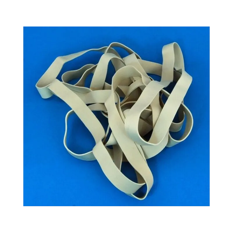 8" White Rubber Wing Bands Width 13mm