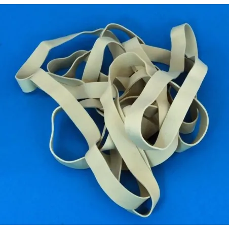 8" White Rubber Wing Bands Width 13mm